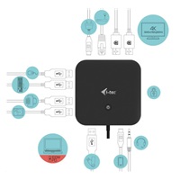 i-tec USB-C Dual Display Docking Station, Power Delivery 100W + Universal Charger 112W