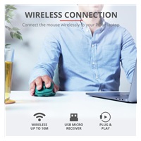 TRUST bezdrátová Myš Ozaa Rechargeable Wireless Mouse - blue