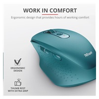 TRUST bezdrátová Myš Ozaa Rechargeable Wireless Mouse - blue