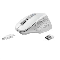 TRUST bezdrátová Myš Ozaa Rechargeable Wireless Mouse - white