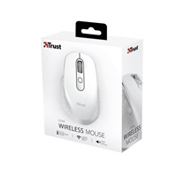 TRUST bezdrátová Myš Ozaa Rechargeable Wireless Mouse - white