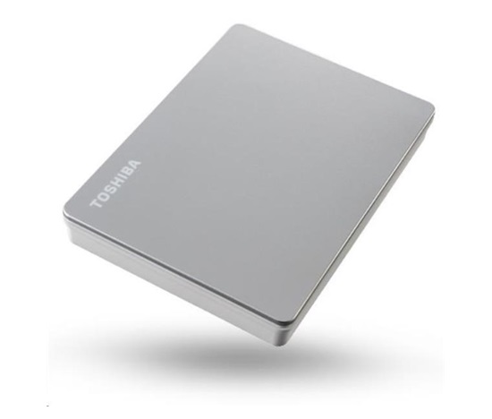 TOSHIBA Externí HDD CANVIO FLEX 2TB, USB 3.2 Gen 1, stříbrná / silver