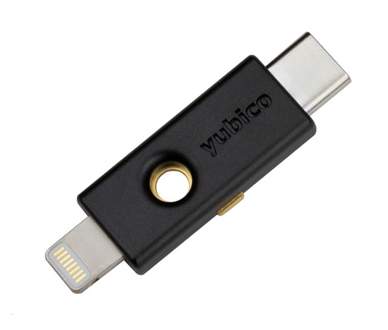 YubiKey 5Ci - USB-C + Lightning, klíč/token s vícefaktorovou autentizaci, podpora OpenPGP a Smart Card (2FA)