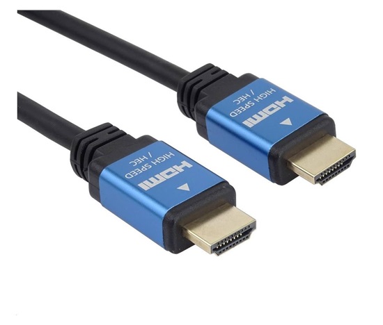 PREMIUMCORD Kabel HDMI - Ultra HDTV, 2m (kovové, zlacené konektory)