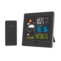 Solight TE80 meteostanice, barevný LCD, teplota, vlhkost,RCC, černá