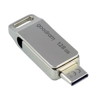 GOODRAM Flash Disk 128GB ODA3, USB 3.2, stříbrná