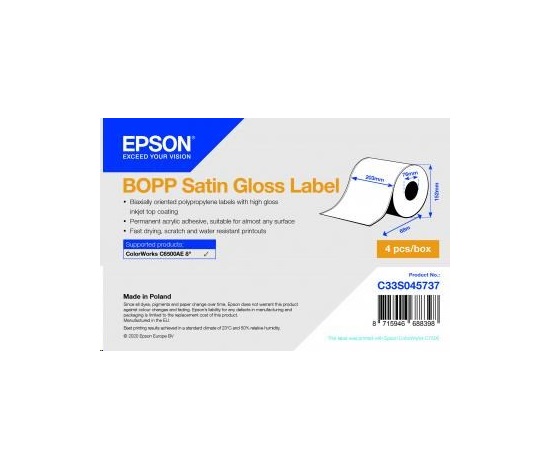 Epson label roll, normal paper