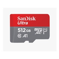 SanDisk MicroSDXC karta 512GB Ultra (100MB/s, Class 10, Android) + adaptér – náhled 1