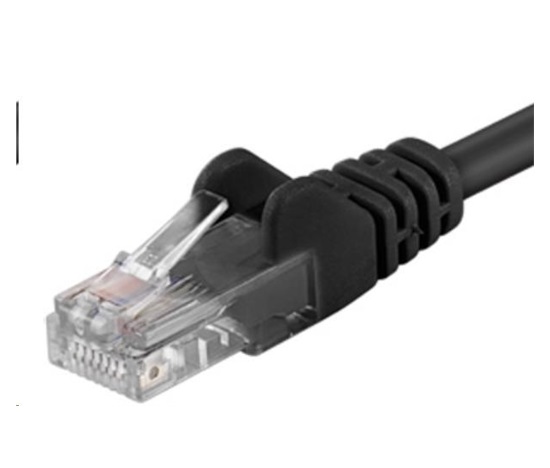 PREMIUMCORD Patch kabel UTP RJ45-RJ45 CAT5e 0.5m černá