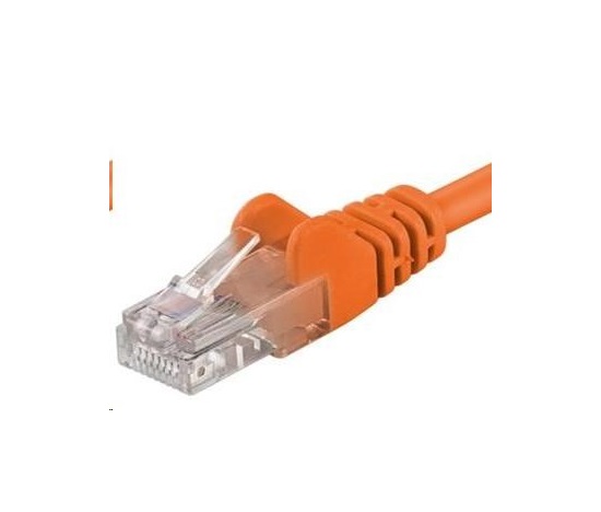 PREMIUMCORD Patch kabel UTP RJ45-RJ45 CAT5e 0.5m oranžová