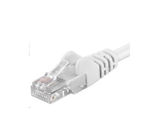 PREMIUMCORD Patch kabel UTP RJ45-RJ45 CAT5e 0.5m bílá