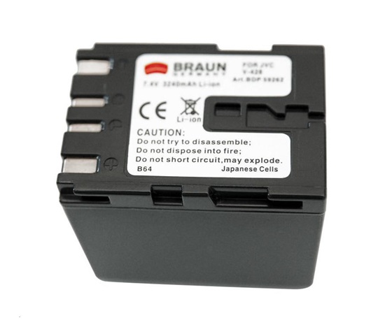 Braun akumulátor JVC BN-V428, 3240mAh