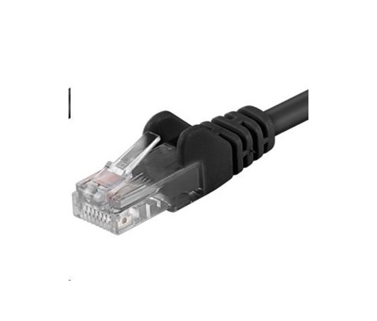 PREMIUMCORD Patch kabel UTP RJ45-RJ45 CAT5e 1m černá