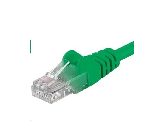 PREMIUMCORD Patch kabel UTP RJ45-RJ45 CAT5e 1m zelená