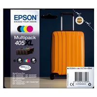 EPSON ink Multipack 4-colours 405XL DURABRITE ULTRA  Ink, ČB 1100, BAR 1100 stran