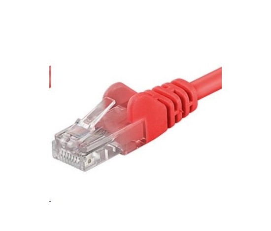 PREMIUMCORD Patch kabel UTP RJ45-RJ45 CAT5e 3m červená