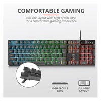 TRUST herní klávesnice GXT 835 Azor Illuminated Gaming Keyboard CZ/SK