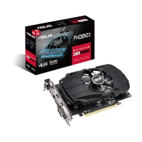 ASUS VGA AMD Radeon PH-RX550-4G-EVO, RX 550, 4GB GDDR5, 1xDP, 1xHDMI, 1xDVI