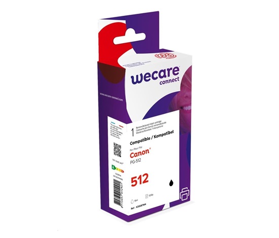 WECARE ARMOR cartridge pro CANON Pixma MP250, MP270 (PG512) black 15ml, 485 str