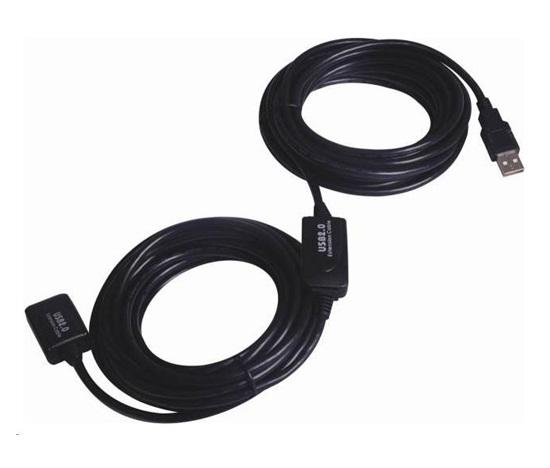 PREMIUMCORD PremiumCord USB 2.0 repeater a prodlužovací kabel A/M-A/F 25m