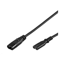 PremiumCord Kabel síťový prodlužovací IEC 60320 C7>C8 230V 2m