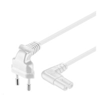 PREMIUMCORD Kabel síťový 230V k magnetofonu se zahnutými konektory 3m