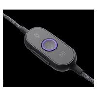 Logitech sluchátka s mikrofonem Zone Wired Teams Headset Graphite - EMEA