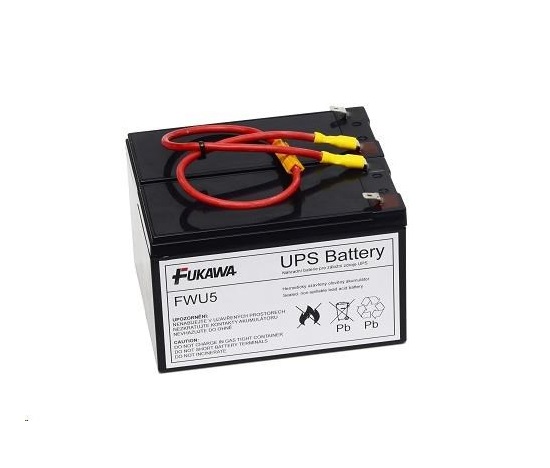 Baterie - FUKAWA FWU-5 náhradní set baterií za RBC5 (12V/7Ah, 2ks)
