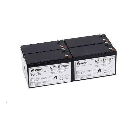 Baterie - FUKAWA FWU-23 sada baterií za RBC23 (12V/7Ah, 4ks)