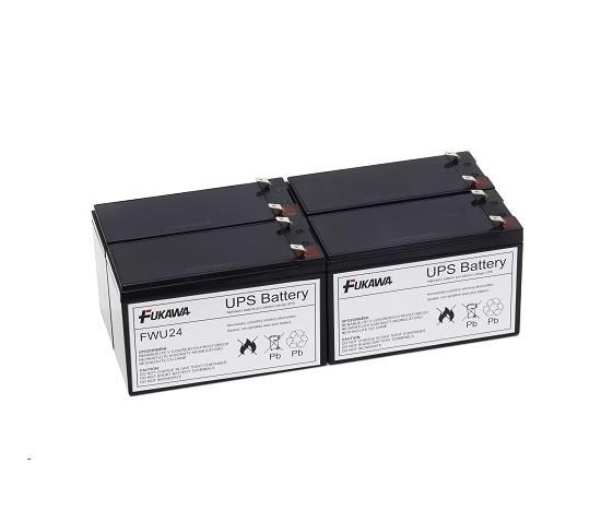 Baterie - FUKAWA FWU-24 sada baterií za RBC24 (12V/9Ah, 4ks)