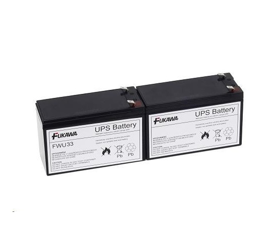 Baterie - FUKAWA FWU-33 sada baterií za RBC33 (12V/9Ah, 2ks)