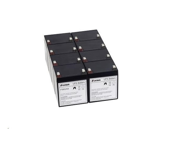 Baterie - FUKAWA FWU-43 sada baterií za RBC43 (12V/5A, 8ks)