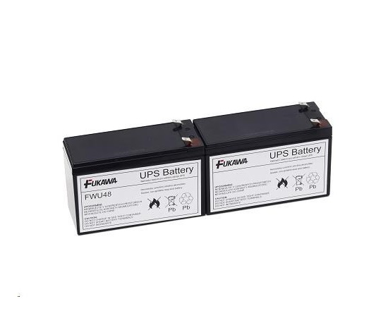 Baterie - FUKAWA FWU-48 sada baterií do RBC48 (12V/7Ah, 2ks)