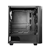 CHIEFTEC skříň Miditower Gaming HUNTER, Black, 4x RGB Rainbow Fan, 2 x USB 3.0, side glass