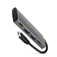 AXAGON HMC-4G2, USB 3.2 Gen 2 10 Gb/s hub, porty 2x USB-A, 2x USB-C, kabel USB-C 13cm