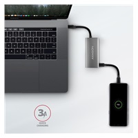 AXAGON HMC-4G2, USB 3.2 Gen 2 10 Gb/s hub, porty 2x USB-A, 2x USB-C, kabel USB-C 13cm