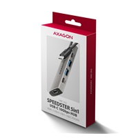 AXAGON HMC-5G2, USB 10Gbps hub, porty 2x USB-A, 2x USB-C, HDMI 4k/60, PD 100W, kabel USB-C 13cm