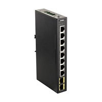 D-Link DIS-100G-10S Průmyslový Gigabit unmanaged switch, 8x GbE, 2x SFP, DIN
