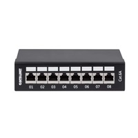 Intellinet Patch panel 8 port Cat6A, stíněný FTP, černý, stolní