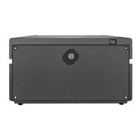 MANHATTAN stolní nabíjecí skříň - 20 portů, 360 W, přepěťová ochrana, tichá ventilace, kovové pouzdro, černá