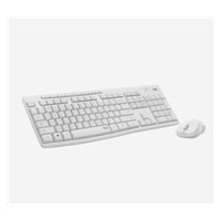 Logitech Silent Wireless Combo MK295, bezdrátová klávesnice + myš, US, Off-White