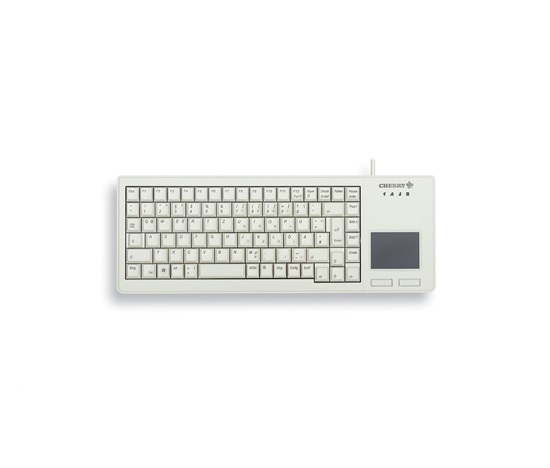 CHERRY klávesnice G84-5500, touchpad, ultralehká, USB, EU, šedá