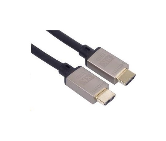 PREMIUMCORD Kabel HDMI 2.1 High Speed + Ethernet kabel 8K@60Hz, 4K@120Hz, pozlacené konektory, 0.5m