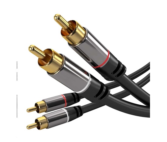 PREMIUMCORD kabel, 2x CINCH-2x CINCH M/M, 3m