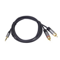 PREMIUMCORD kabel, Jack 3.5mm-2xCINCH M/M 5m