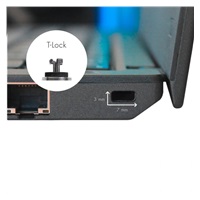 DICOTA Security Cable T-Lock Ultra Slim V2, masterkeyed, 3x7mm slot