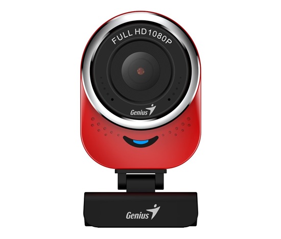 GENIUS webkamera QCam 6000/ červená/ Full HD 1080P/ USB2.0/ mikrofon