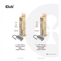 Club3D Adaptér aktivní USB 3.2 typ C na DVI-D Dual Link 4K30Hz pro Apple Cinema Display HDCP off