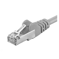 PREMIUMCORD Patch kabel CAT.6 F/UTP, RJ45-RJ45, AWG 26 15m šedá