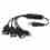 PremiumCord USB2.0 HUB 4-portový Black cable
